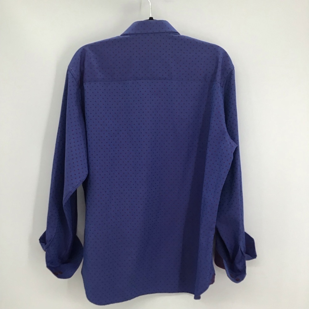 Luchiano Visconti - Mosley & Hollard Men’s Button-Down Casual Shirt Blue Size L - Picture 2 of 8